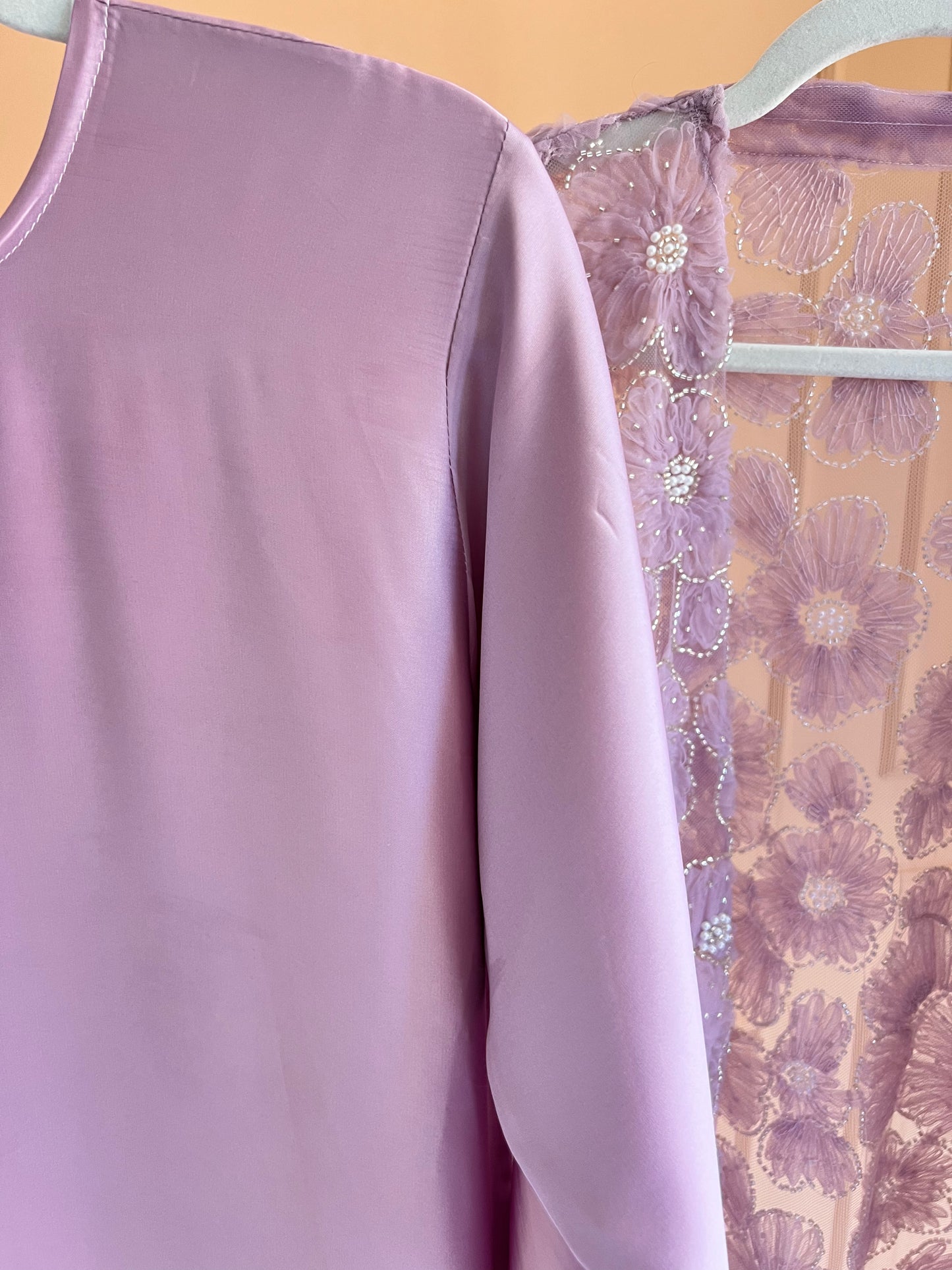 Abaya Flower Lilas