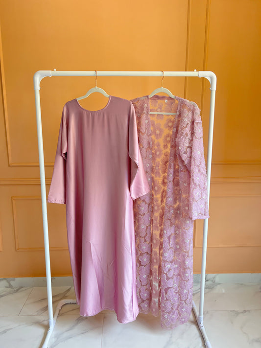 Abaya Flower Lilas